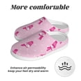 thumbnail image 6 of Lsque Pink Scarf Snowman Pattern Womens Comfort Cotton on Scuff With Memory Foam and Anti-skid Sole Slipper-39/40, 6 of 7