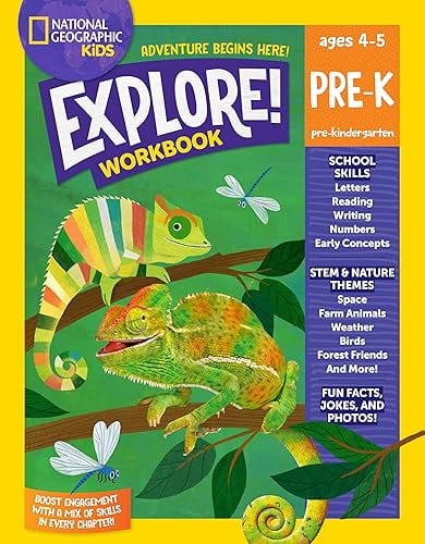National Geographic Cahier d'Exercices pour Enfants Explore Pre-K