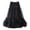 Black, variant on Ediodpoh Women's Skirts Party Skirt Layered High Waist Flared Midi Skirt with Ruffle Trim for Prom Night Ballet Skirt RD2 One Size