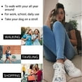 thumbnail image 5 of JENN ARDOR Canvas Shoes Women Sneaker Low Top Shoes Tennis Platform Lace Up Sneakers, 5 of 8