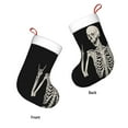thumbnail image 3 of Rock And Roll Skeleton Skull Christmas Stockings 18 Ince ,Gifts Stocking Family Party Decorations For Holiday Tree Decor, 3 of 8