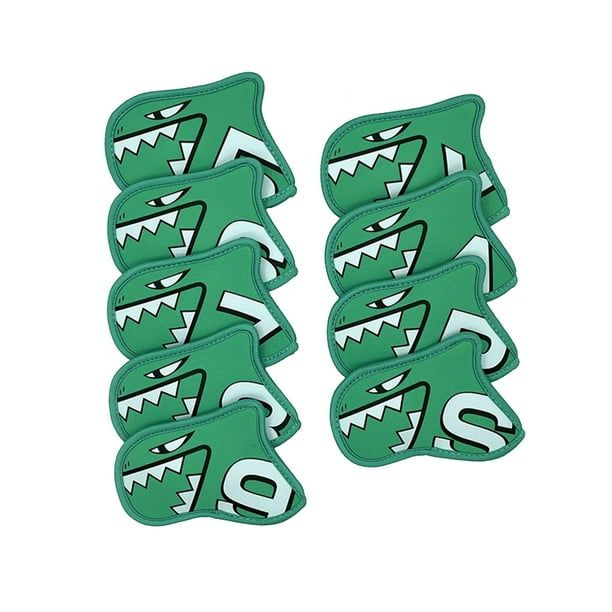 Juego de 9 fundas para hierros de golf, funda protectora de neopreno para palos de golf. Verde claro