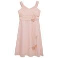 thumbnail image 3 of YONGHS Kids Flower Girls Dress Junior Wedding Pageant Party Bridesmaid Gown A Pink 6, 3 of 7