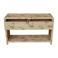 thumbnail image 2 of SAGEBROOK HOM 47" Cube Console With 2 Drawers, Natural, 2 of 3
