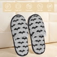 thumbnail image 2 of Fotbe Bat Pantuflas Peludas para Mujer con Estampado, Zapatillas de Peluche, Zapatos de Invierno para Casa, Uso Interior y Exterior-Medium, 2 of 8