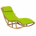 thumbnail image 1 of vidaXL Rocking Sun Lounger with Cushion Solid Teak Wood, 1 of 1