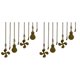 thumbnail image 1 of Juego de 8 cadenas para ventilador de techo, cadena de extensión con patrón de bombilla y ventilador, colgante de cadena de 12 pulgadas (bronce antiguo), 1 of 7