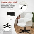 thumbnail image 5 of Homy Casa Criss Cross Office Chair, Vanity Makeup Desk Chair for Bedroom, Office, Apartment, Beige, 5 of 14