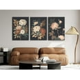 thumbnail image 4 of Peony WallPink Flower Canvas WallPrints Peonies WallAbstract Flower Pictures Wall Decor Peony Painting Flower Poster for Living Room Bedroom(set of 3) Unframed, 4 of 6