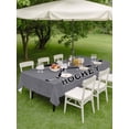 thumbnail image 3 of Outdoor Tablecloth with Umbrella Hole and Zipper, Gray Hockey Rectangle Table Cloth 60x84 Inch Waterproof Tablecloth, Modern Art Vintage Hockey Ball Sports Picnic Table Cover for Patio Camping, 3 of 7
