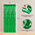 thumbnail image 2 of Cortina con flecos de aluminio BTSD-Home, paquete de 10, color verde, 2,45 x 1 m, 2 of 7