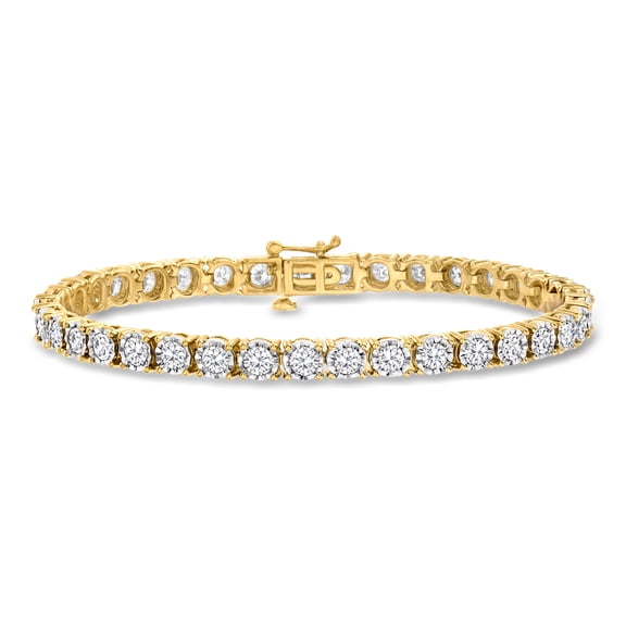 Ross-Simons 5.00 ct. t.w. Diamond Tennis Bracelet in 18kt Gold Over Sterling, Women's, Adult