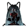 thumbnail image 1 of Miles Morales-theme Drawstring Backpack Sports Gym Bag Water Resistant String Bag Cinch Bag18"X16"（45X40cm）, 1 of 6