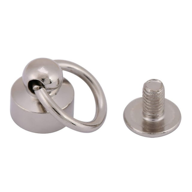 Lot de 20 rivets de fixation pour sac à main, étui de téléphone, chaîne, vis de 8 mm, argent