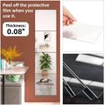 thumbnail image 4 of Full Length Acrylic Mirror Tiles 16 Pcs 12"x12", Toddler Mirror Unbreakable Non Glass Safety Frameless Preschool Mirrors for Classroom - Home Gym 12x12 Mirrors Squares for Closet Door Bedroom, 4 of 5