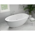 thumbnail image 4 of ANZZI Jetted Whirlpool Bathtub Drain Leni, Freestanding Soaking Tub with Reversible 5.9 ft. White, 4 of 12
