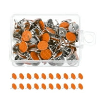 Uxcell Reflective Tack Trail Marking Tacks, Glow Tacks Reflective Thumb Tacks for Hunting Hiking Camping Tree Stand Orange