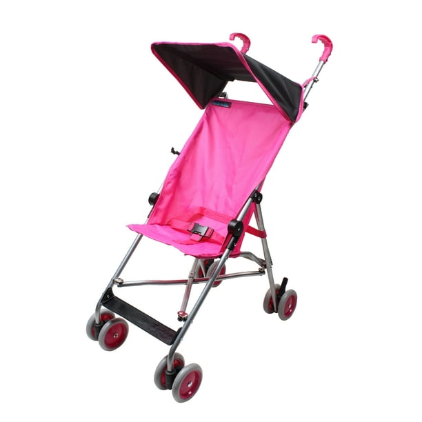Wonder Buggy Parker Umbrella Stroller With Canopy Solid Hot Pink