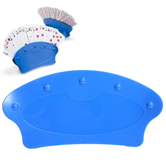 ESTINK Hands‑ Playing Card Tray, Plastic Poker Cards Holder Tray Rack for Kids Seniors, Poker Cards Holder