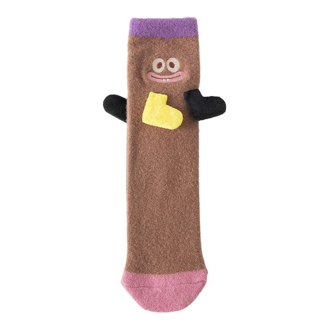 Ladies Attraction Hand Holding Solid Color Funny Trendy Couples All Student Socks