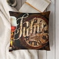 thumbnail image 3 of Throw Pillow Covers Beer Classical Quote Lettering Series Throw Pillows Cases  Vintage Rustic Icons Decorative Pillow Covers Cushion Case for Home Sofa (Beer Set), 3 of 5