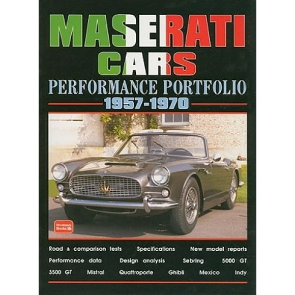 Maserati Cars Portfolio de Performance 1957-1970