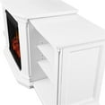 thumbnail image 6 of Real Flame Velmont Electric Fireplace 74" TV Stand with Open Storage in White, 6 of 25
