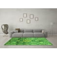 thumbnail image 3 of Ahgly Company Indoor Square Abstract Green Modern Area Rugs, 7' Square, 3 of 4