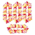 thumbnail image 5 of Awwp Hawaiian Flower Lei Necklace, Artificial Silk Flower Garland for Luau Party Beach Gatherings, Faux Bloom Accessory for Costume Events Summer Decor, Party Decorations, 5 of 9