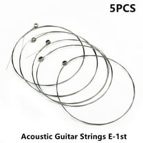 5 Pcs Single Guitar Strings for Acoustic Guitars - E Plain Steel .012 Replacement