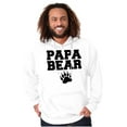 thumbnail image 4 of Papa Bear Dad Father's Day Pawprint Men's Big & Tall Graphic Hoodie Brisco Brands 3X, 4 of 5