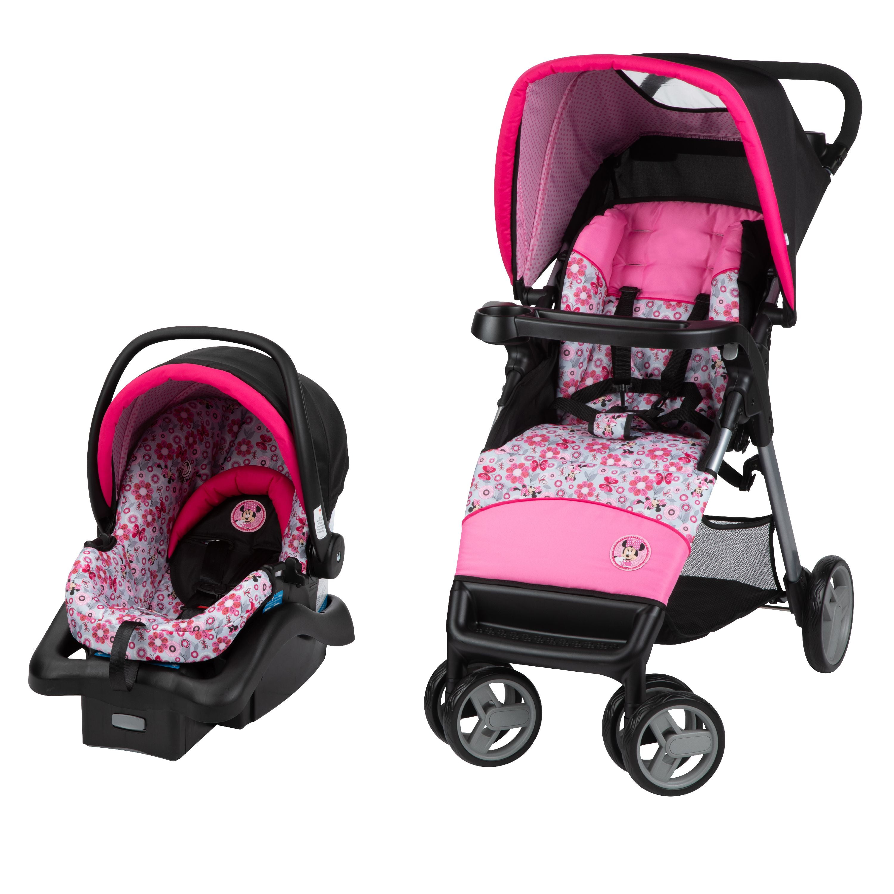 minnie mouse car seat and stroller set