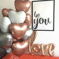 thumbnail image 4 of sunsanly 50Pcs/Set 18-inch Party Balloon Metallic Love Heart/Star Shaped Aluminum Foil Wedding Party Decor Latex Balloon Party Supplies, 4 of 8
