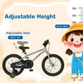 thumbnail image 5 of Costway 18-Inch Kid’s Bike for 4-8 Years Old with Adjustable Saddle & Anti-slip Handlebar Silver, 5 of 10
