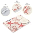thumbnail image 3 of Yayeee Dish Drying Mat for Kitchen Counter 16"x18" Microfiber Absorbent Pad, Starfish Seashell, 3 of 7