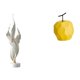 thumbnail image 1 of Escultura de con plumas, estatua de fruta moderna, colección de resina, artesanías artísticas, adorno de escritorio, figura decorativa, deco, 1 of 8