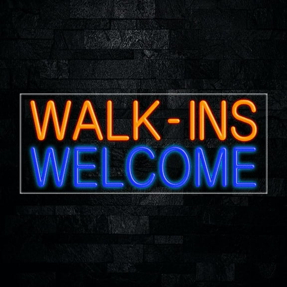 Walk ins Welcome-LED Neon Sign 30"L x 12"H #30174
