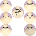 thumbnail image 4 of Womens Jewelry 15Pieces Choker Necklace Set Stretch Velvet Classic Gothic Lace Choker Mom Gifts Mother's Day Gifts Necklace Birthstone Necklace for Mom Birthday Gifts for Mom Gifts from Daughters Son, 4 of 9