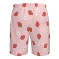 thumbnail image 6 of Naloa Hand Drawn Strawberry Men's Beach Shorts, Surfing shorts, Swim trunks, Quick Dry Swim Trunks for Surfing Beach Fun - Medium, 6 of 9