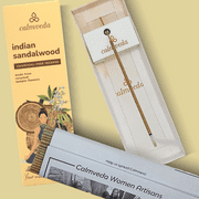Indian Sandalwood Incense Sticks - (80 Sticks) Charcoal Free Incense,Uses Upcycled Flowers