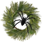 8 Black Flocked Spider