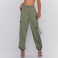 thumbnail image 2 of Women's Casual High Waisted Wide Leg Pants Loose Comfortable Workwear Trousers For Everyday Outfit Summer Fall, 2 of 8