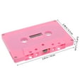 thumbnail image 2 of LEORX DIY Projects Cassette Tape Pink Plastic 2Pcs 3.9X2.5X0.5In, 2 of 8