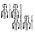 thumbnail image 2 of Pipe Threader Tool, Multifunctional Internal External Pipe Thread Opener for Pipes, Heavy Duty Plumbing Repair Tool with Drill Bit Adapter, 3X1In (Silver2), 2 of 5