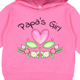 thumbnail image 3 of Inktastic Papa's Girl Heart Flowers Toddler Hoodie, 3 of 4