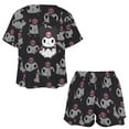thumbnail image 4 of Kuromi And My Melody Women Pajamas Set Loungewear Sleepwear 2 Piece PJ Sets, 4 of 7