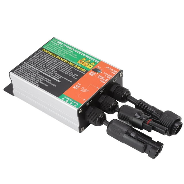 Compact Micro Solar Inverter for Small Solar Systems, Efficient Grid Tie for Proper Electricity Generation, Safety Precautions, Easy Installation - 600W