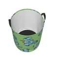 thumbnail image 3 of Balery Motorcycle Riding Dinosaur Round Laundry Basket with Handles Waterproof Freestanding Laundry Hamper for Clothes Toys in the Dorm and Family-Medium, 3 of 8