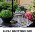 thumbnail image 3 of SHISUYAN Multi-functional Clear Suggestion Box Ballot Box Donation Box with Lock for Fundraising, 3 of 8
