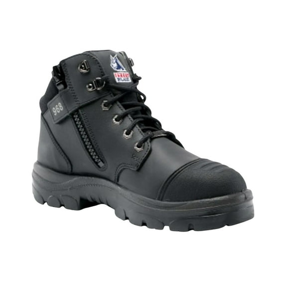 Steel Blue Men's Parkes 5" Water Resistant Work Boot Toe - 812968-BLK 8 D(M) US